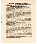 Box 7_26 (Subject Files- Fanaticism- Mental Science- Pamphlets- Talisman Publishing Co.- n.d) by ATS Special Collections and Archives