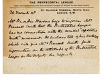 Box 8_2 (Subject Files- Fanaticism- Pentecostal League- Correspondence_ handbill, 1908) by ATS Special Collections and Archives