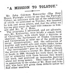 Box 8_21 (Subject Files- Fanaticism- Spiritualists-- Tolstoy-Clippings, 1903)