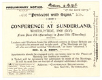 Box 8_29 (Subject Files- Fanaticism- _Tongues_, A.A Boddy Announcements, 1908,1909)