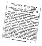 Box 8_35 (Subject Files- Fanaticism- _Tongues_-- J. Wesley Baker, Clippings, 1904-1907) by ATS Special Collections and Archives