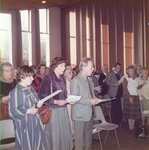 People gathered to sing at the Day of the Religious Book, Amsterdam