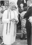 ESJ in Indian dress giving an autograph at Blue Ridge, North Carolina, 1940