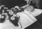 ESJ's body lying in the chapel