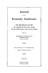 1961 Journal of the Kentucky Conference: The Proceedings of the One Hundred and Forty-First Session (Twenty-Third Session of the United Church) by The Methodist Church