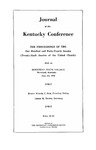 1964 Journal of the Kentucky Conference: The Proceedings of the One Hundred and Forty-Fourth Session (Twenty-Sixth Session of the United Church) by The Methodist Church
