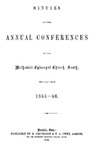 1855-1856 Minutes of the Annual Conferences of the Methodist Episcopal Church, South, for the Year 1855-1856