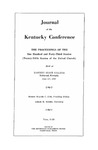 1963 Journal of the Kentucky Conference: The Proceedings of the One Hundred and Forty-Third Session (Twenty-Fifth Session of the United Church) by The Methodist Church