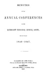 1846-1847 Minutes of the Annual Conferences of the Methodist Episcopal Church, South, for the Years 1846-1847