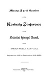 1883 Minutes of the Fifty-Seventh Session of the Kentucky Conference of the Methodist Episcopal Church by Methodist Episcopal Church
