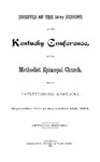 1884 Minutes of the Fifty-Eighth Session of the Kentucky Conference of the Methodist Episcopal Church by Methodist Episcopal Church