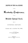 1885 Minutes of the Fifty-Ninth Session of the Kentucky Conference of the Methodist Episcopal Church by Methodist Episcopal Church