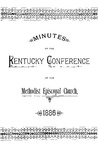 1886 Minutes of the Sixtieth Session of the Kentucky Conference of the Methodist Episcopal Church by Methodist Episcopal Church