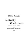 1893 Minutes of the Sixty-Seventh Session of the Kentucky Conference of the Methodist Episcopal Church by Methodist Episcopal Church