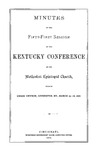 1878 Minutes of the Fifty-First Session of the Kentucky Conference of the Methodist Episcopal Church by Methodist Episcopal Church