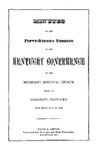1879 Minutes of the Fifty-Second Session of the Kentucky Conference of the Methodist Episcopal Church