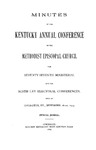 1903 Minutes of the Kentucky Annual Conference of the Methodist Episcopal Church