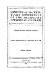 1908 Minutes of the Kentucky Conference of the Methodist Episcopal Church: The Eighty-Second Annual Session