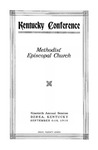1916 Minutes of the Kentucky Annual Conference of the Methodist Episcopal Church: The Ninetieth Annual Session