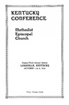 1919 Minutes of the Kentucky Annual Conference of the Methodist Episcopal Church: The Ninety-Third Annual Session