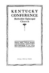 1921 Minutes of the Kentucky Annual Conference of the Methodist Episcopal Church: The Ninety-Fifth Annual Session