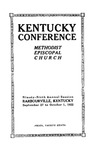 1922 Minutes of the Kentucky Annual Conference of the Methodist Episcopal Church: The Ninety-Sixth Annual Session