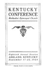 1924 Minutes of the Kentucky Annual Conference of the Methodist Episcopal Church: The Ninety-Eighth Annual Session