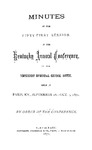 1871 Minutes of the Fifty-First Session of the Kentucky Annual Conference of the Methodist Episcopal Church, South