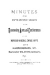 1872 Minutes of the Fifty-Second Session of the Kentucky Annual Conference of the Methodist Episcopal Church, South