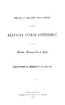 1873 Minutes of the Fifty-Third Session of the Kentucky Annual Conference of the Methodist Episcopal Church, South by Methodist Episcopal Church, South