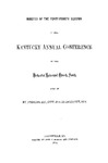 1874 Minutes of the Fifty-Fourth Session of the Kentucky Annual Conference of the Methodist Episcopal Church, South