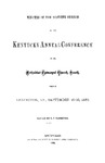 1880 Minutes of the Sixtieth Session of the Kentucky Annual Conference of the Methodist Episcopal Church, South