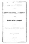 1881 Minutes of the Sixty-First Session of the Kentucky Annual Conference of the Methodist Episcopal Church, South by Methodist Episcopal Church, South