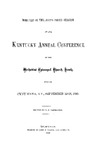 1883 Minutes of the Sixty-Third Session of the Kentucky Annual Conference of the Methodist Episcopal Church, South by Methodist Episcopal Church, South