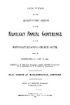 1891 Minutes of the Seventy-First Session of the Kentucky Annual Conference of the Methodist Episcopal Church, South