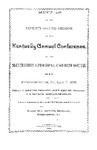 1892 Minutes of the Seventy-Second Session of the Kentucky Annual Conference of the Methodist Episcopal Church, South