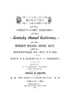 1901 Minutes of the Eighty-First Session of the Kentucky Annual Conference of the Methodist Episcopal Church, South