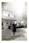 Bookstore and American Flag (1942)