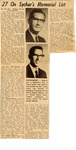 Sychar's Memorial List