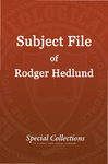 Subject File of Roger Hedlund: CBTM 1996