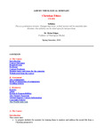 Christian Ethics