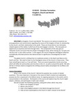 Christian Formation: Kingdom, Church & World