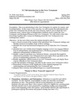 New Testament Introduction