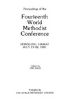1981 Proceedings of the Fourteenth World Methodist Conference by World Methodist Council and Joe Hale
